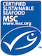 certified sensible seafood - msc logo