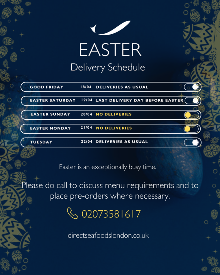 Easter Delivery Schedule